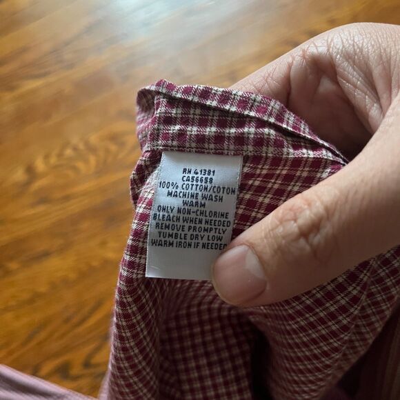 Polo Ralph Lauren Men's XL Classic Fit Button Down Dress Shirt Red Gingham Plaid - Picture 7 of 8